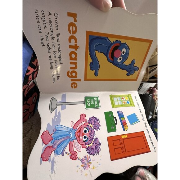 Abby's First Book of Rhymes Shapes Board Books Sesame Street Out Of Print 2014 - Picture 13 of 16